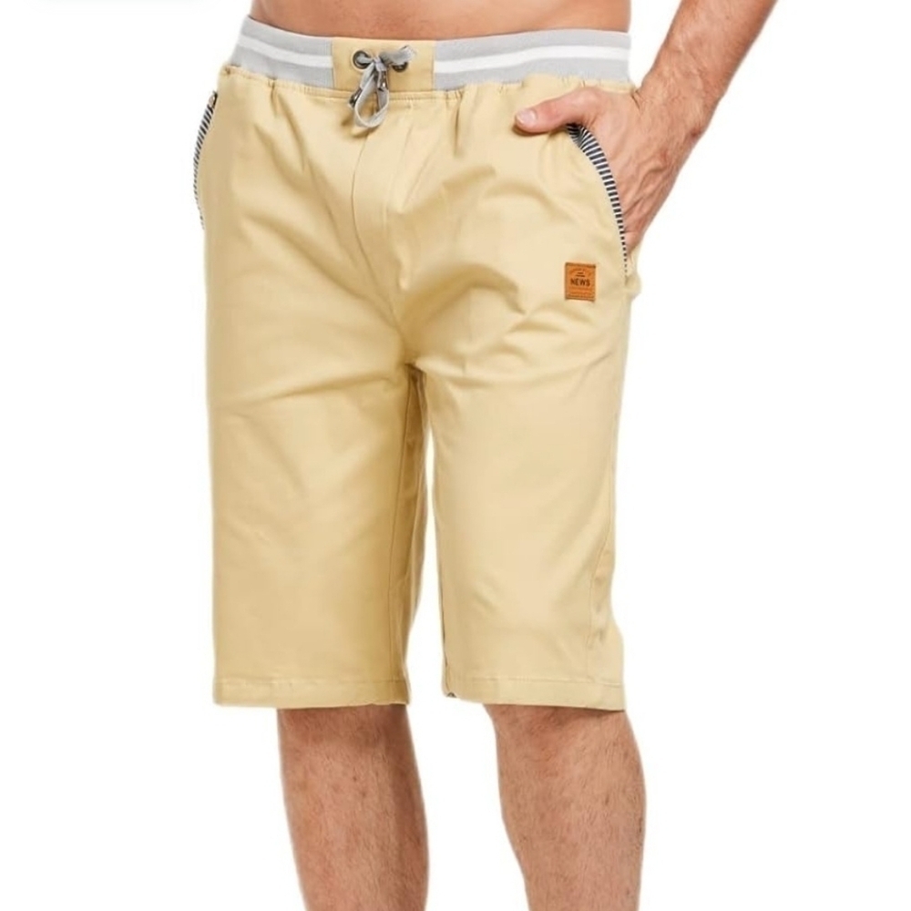 Fashion Style News Summer Beach Shorts With Elastic Waist And Pockets Size Large